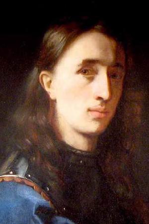 unknow artist Self-Portrait in a Blue Coat with Cuirass or A self portrait of the artist wearing a blue velvet jacket with a cuirass Sweden oil painting art